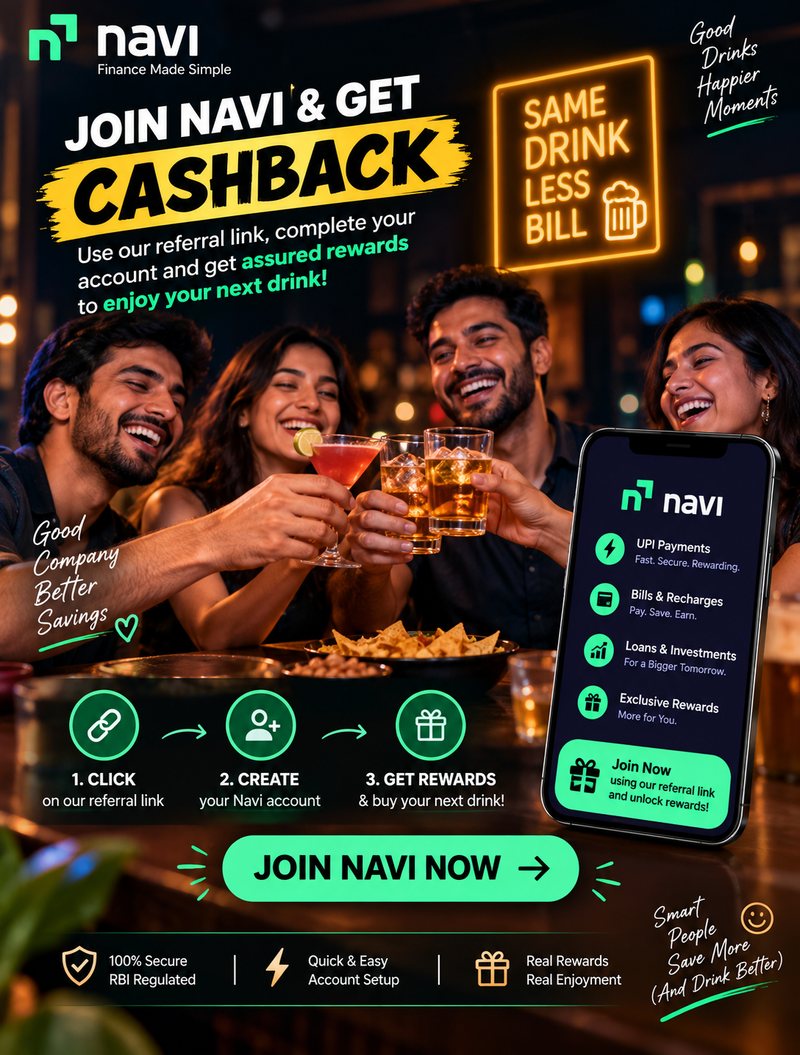 Join Navi using our referral link and get cashback