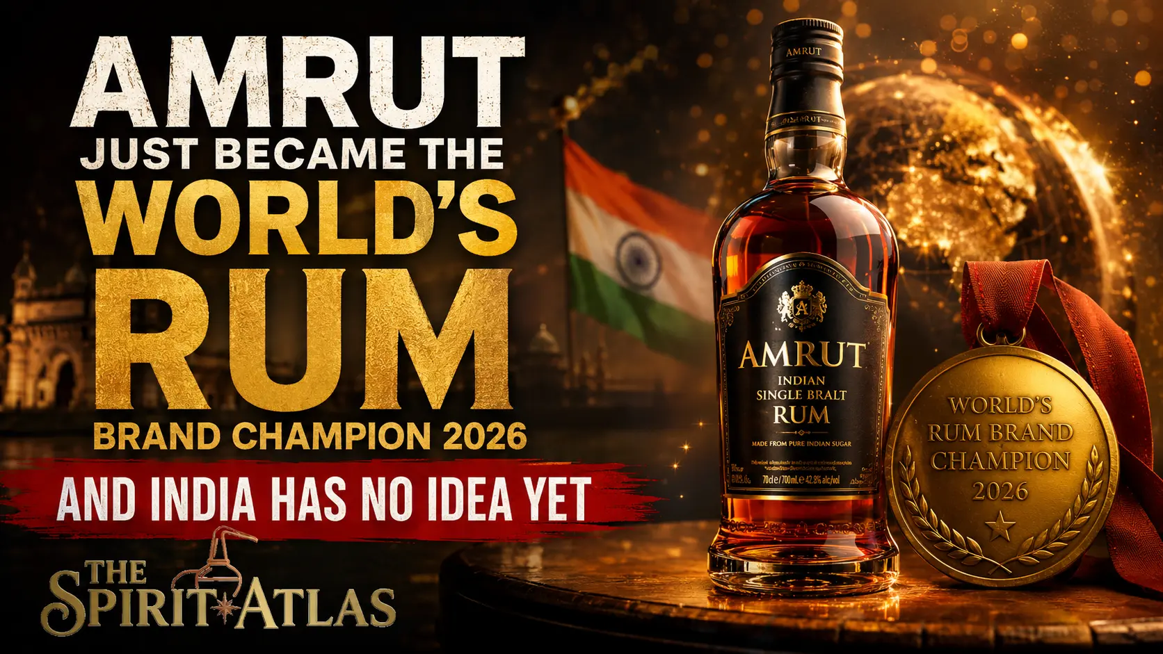 Amrut Just Became the World's Rum Brand Champion 2026 and India Has No Idea Yet