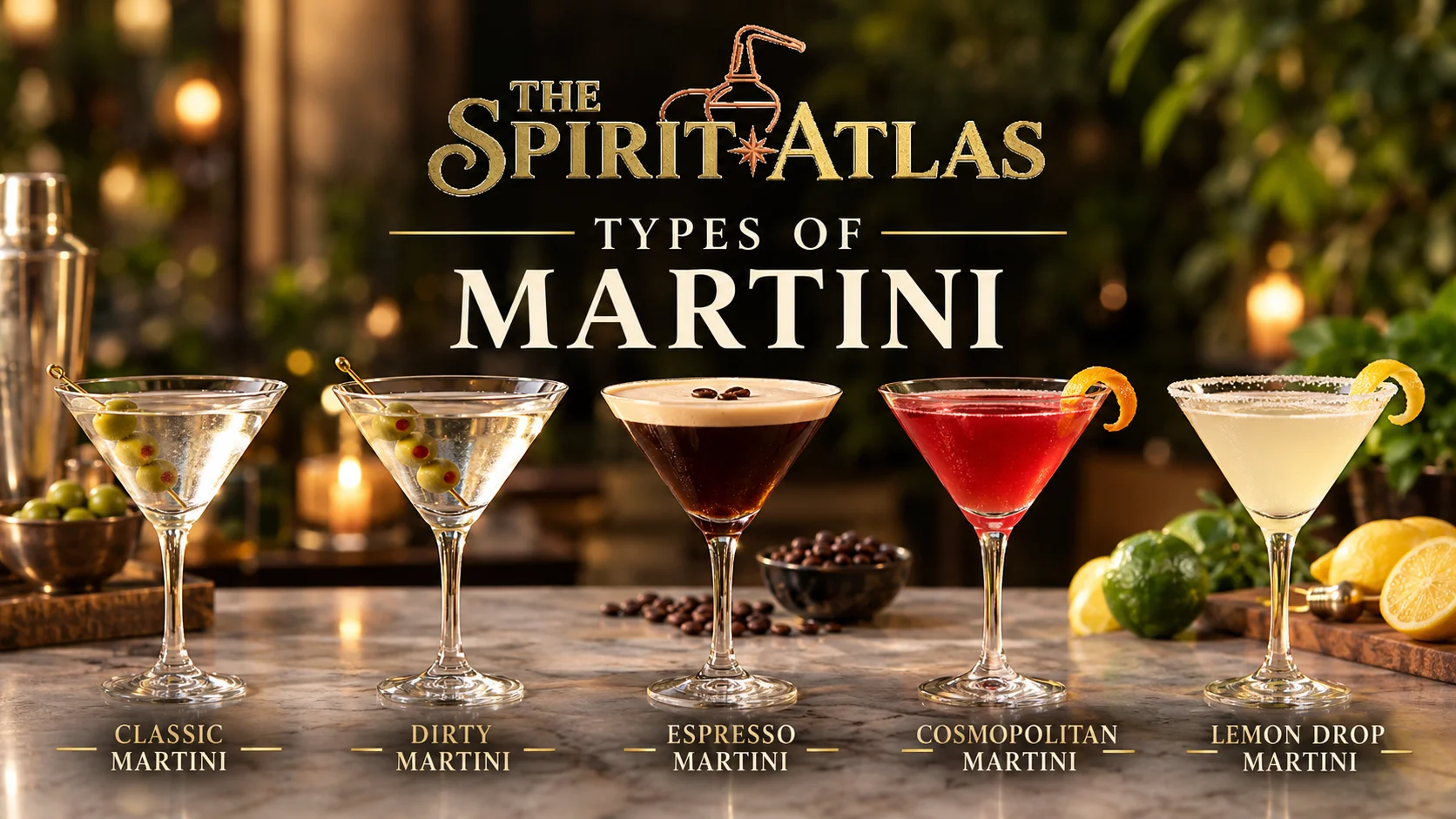 Types of Martini Explained: Dry, Dirty, Vodka, Espresso and More