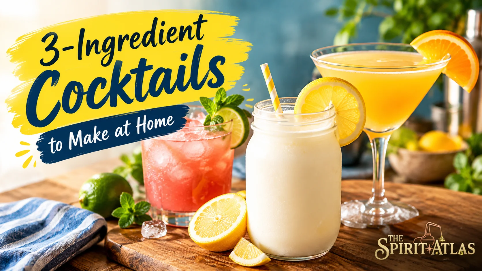 12 Easy 3-Ingredient Cocktails to Make at Home