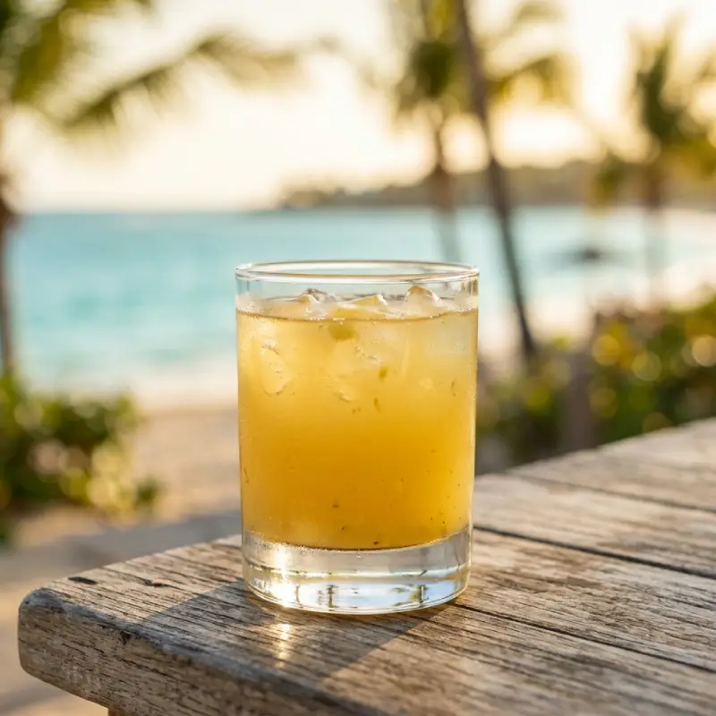 Feni Mojito cocktail in a highball