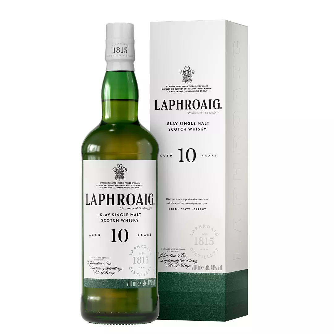 Laphroaig 10 Year Old bottle