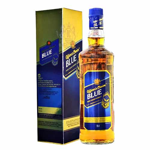 Officer's Choice Blue Whisky bottle