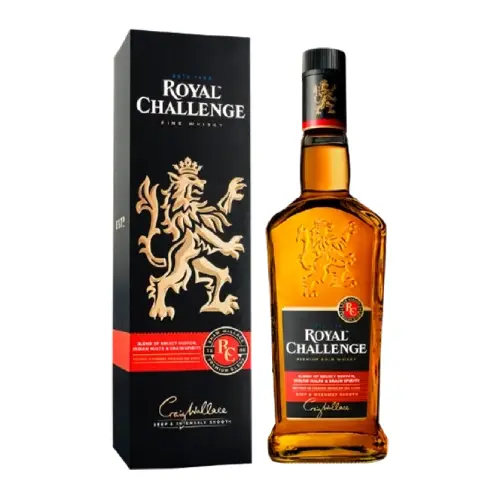 Royal Challenge Whisky bottle