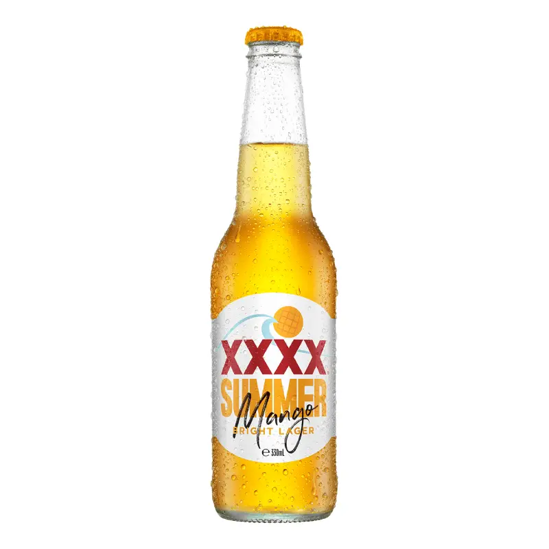 XXXX Summer Bright Lager with Mango bottle